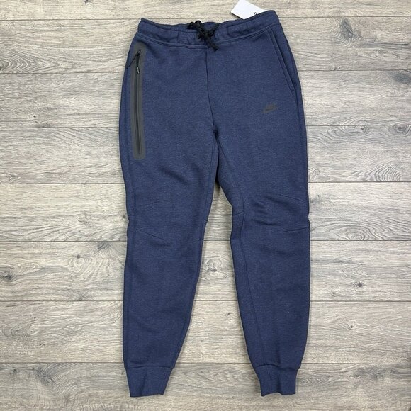 Nike Tech Fleece Slim Fit Jogger Sweatpants Size 2XL Mens Obsidian Heather Black - Picture 1 of 14